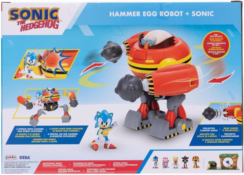 Sonic the Hedgehog Hammer Egg Robot & Sonic 2.5-Inch Scale Deluxe Playset Gallery Image 8