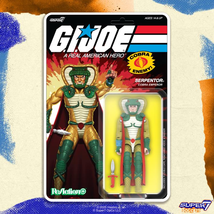 G.I. Joe ReAction+ Serpentor (White/DIC) SDCC 2025 Exclusive