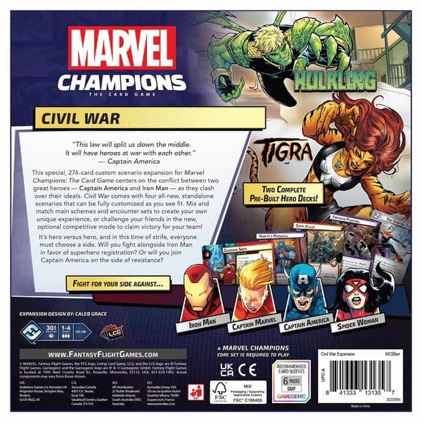 Marvel Champions: The Card Game Civil War Expansion Gallery Image 3