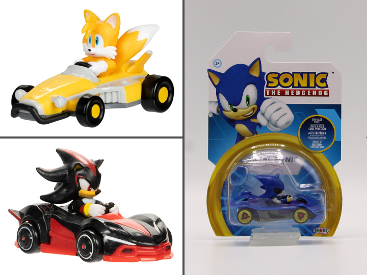Sonic The Hedgehog Wave 9 Set of 3 Die-Cast 1/64 Scale Vehicles