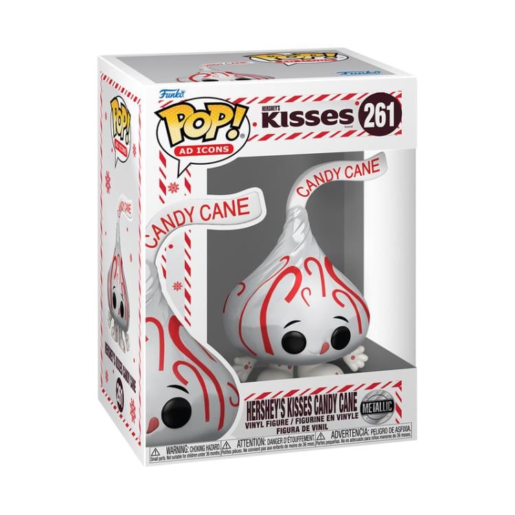 Hershey's Pop! Ad Icons #261 Hershey's Kisses Candy Cane (Metallic) Gallery Image 3