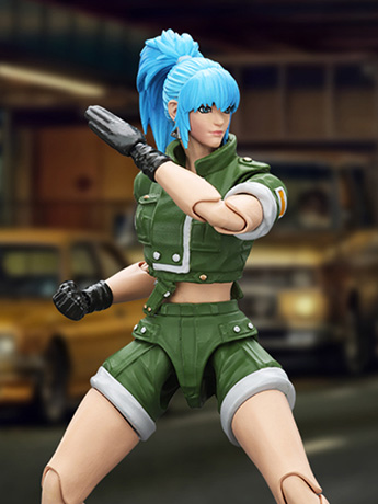 The King of Fighters '98: Ultimate Match Ikari Warriors Team Leona Heidern 1/18 Scale Action Figure Gallery Image 2