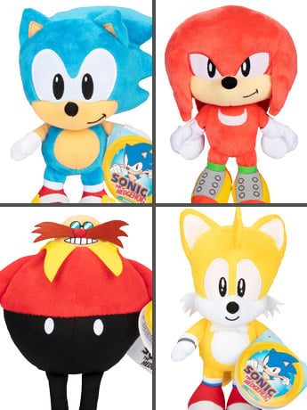 Sonic The Hedgehog 9-Inch Scale Wave 13 Set of 4 Plush Gallery Image 2