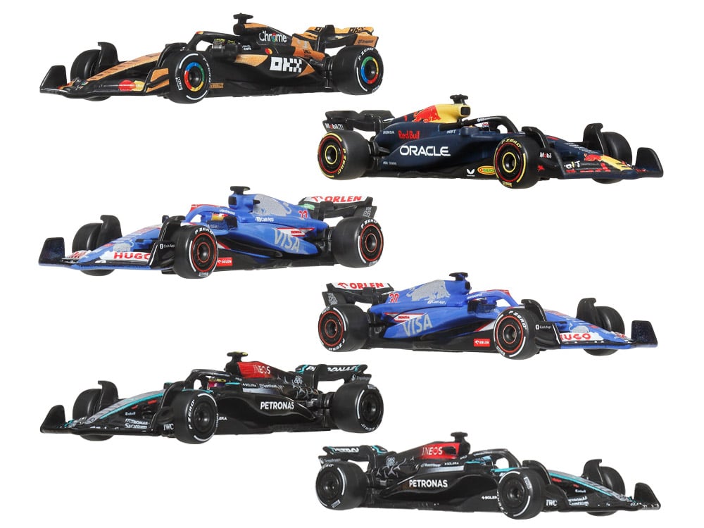 Hot Wheels Premium Formula 1 2024 Race Mix 3 Set of 6 Models Gallery Image 1