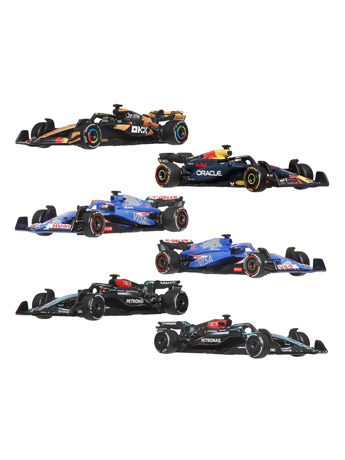 Hot Wheels Premium Formula 1 2024 Race Mix 3 Set of 6 Models Gallery Image 2