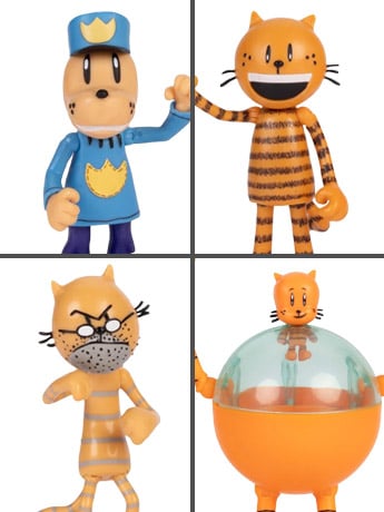 Dog Man 2.5-Inch Scale Supa Cat Pack + Dog Man Figure Multipack Gallery Image 2