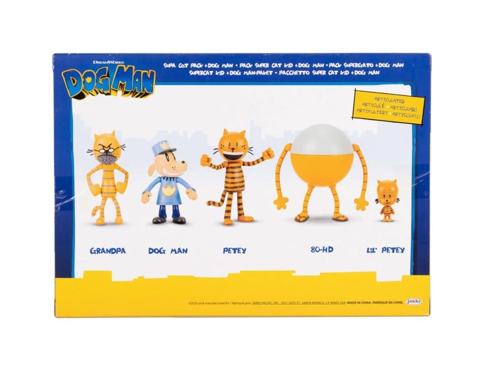 Dog Man 2.5-Inch Scale Supa Cat Pack + Dog Man Figure Multipack Gallery Image 5