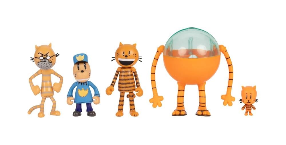Dog Man 2.5-Inch Scale Supa Cat Pack + Dog Man Figure Multipack Gallery Image 3