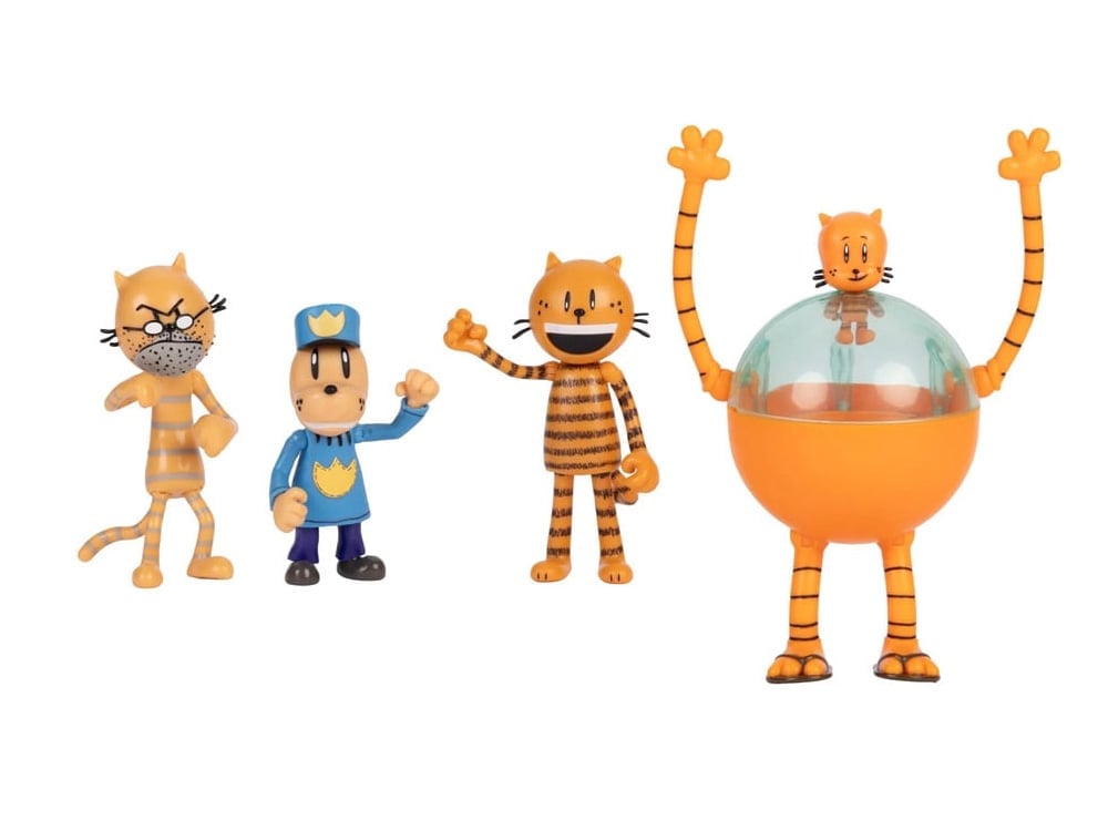 Dog Man 2.5-Inch Scale Supa Cat Pack + Dog Man Figure Multipack