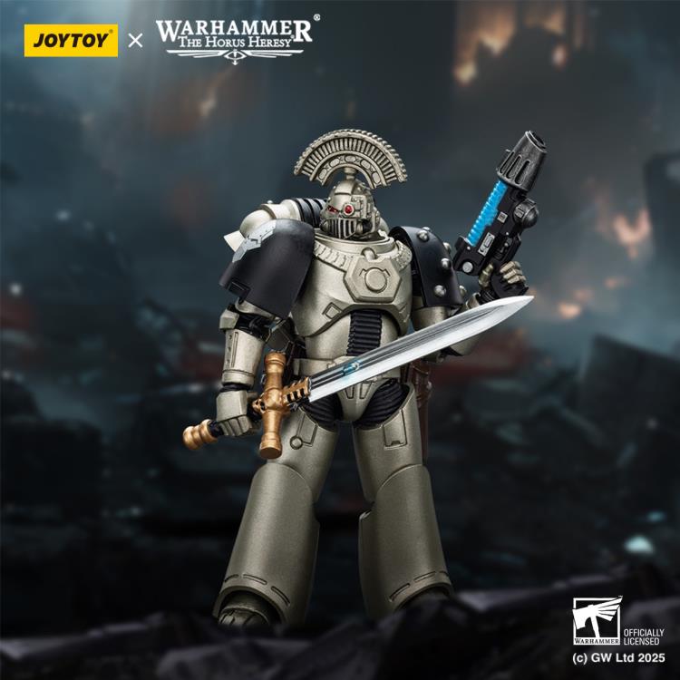 Warhammer: The Horus Heresy Iron Warriors MKVI Tactical Sergeant with Power Sword and Plasma Pistol 1/18 Scale Action Figure Gallery Image 3