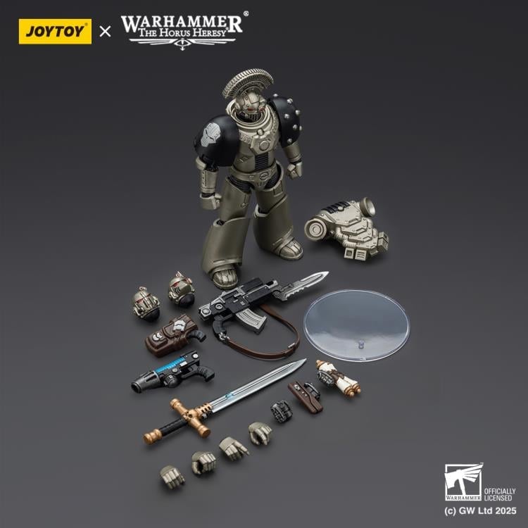 Warhammer: The Horus Heresy Iron Warriors MKVI Tactical Sergeant with Power Sword and Plasma Pistol 1/18 Scale Action Figure Gallery Image 8
