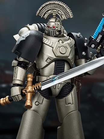 Warhammer: The Horus Heresy Iron Warriors MKVI Tactical Sergeant with Power Sword and Plasma Pistol 1/18 Scale Action Figure Gallery Image 2