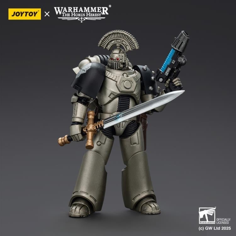 Warhammer: The Horus Heresy Iron Warriors MKVI Tactical Sergeant with Power Sword and Plasma Pistol 1/18 Scale Action Figure Gallery Image 4