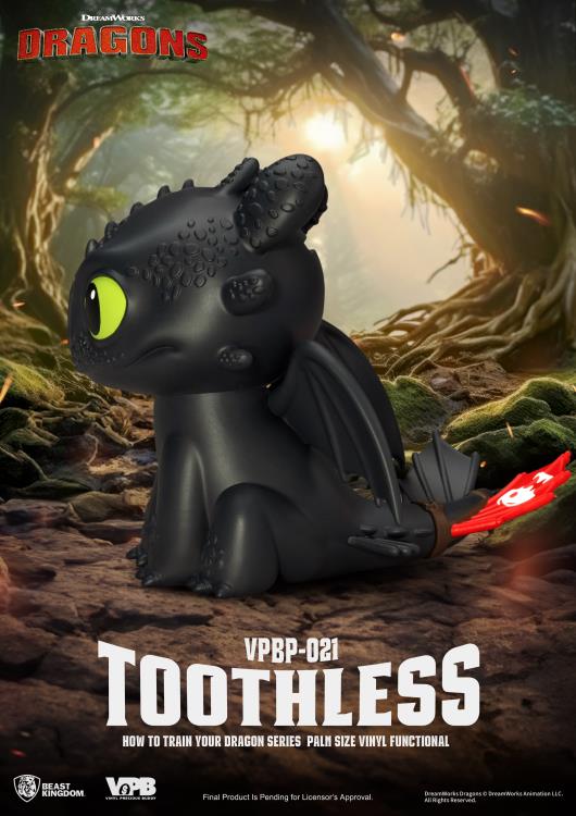 How to Train Your Dragon VPBP-021 Toothless Palm-Sized Vinyl Piggy Bank Gallery Image 6
