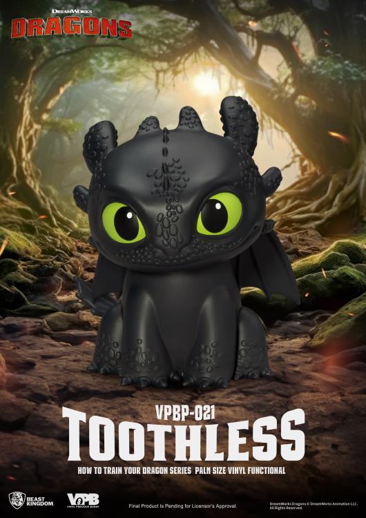 How to Train Your Dragon VPBP-021 Toothless Palm-Sized Vinyl Piggy Bank Gallery Image 3