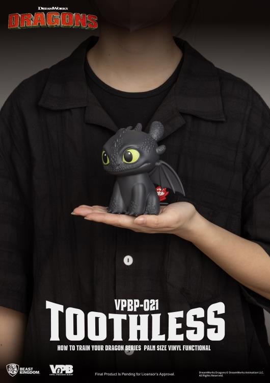 How to Train Your Dragon VPBP-021 Toothless Palm-Sized Vinyl Piggy Bank Gallery Image 8