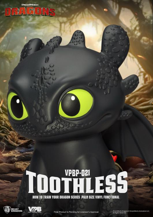 How to Train Your Dragon VPBP-021 Toothless Palm-Sized Vinyl Piggy Bank Gallery Image 7