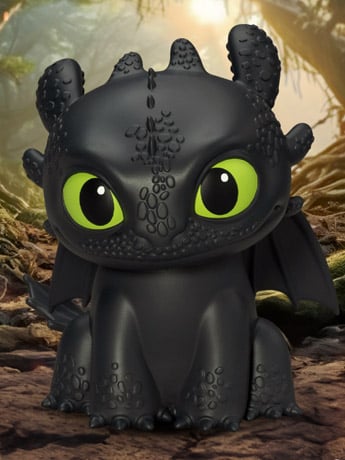 How to Train Your Dragon VPBP-021 Toothless Palm-Sized Vinyl Piggy Bank Gallery Image 2