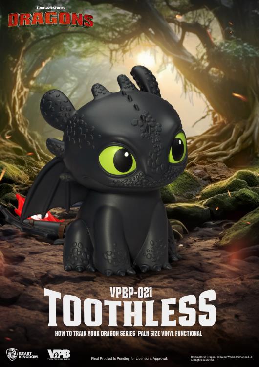 How to Train Your Dragon VPBP-021 Toothless Palm-Sized Vinyl Piggy Bank Gallery Image 4