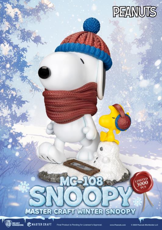 Peanuts Master Craft MC-018 Winter Snoopy Limited Edition Statue
