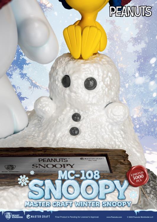 Peanuts Master Craft MC-018 Winter Snoopy Limited Edition Statue