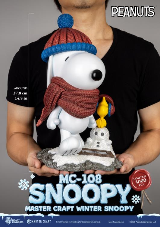 Peanuts Master Craft MC-018 Winter Snoopy Limited Edition Statue