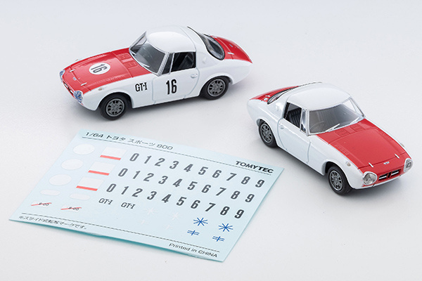 Tomica Limited Vintage TLV-215a 1965 Toyota Sports 800 (White/Red)