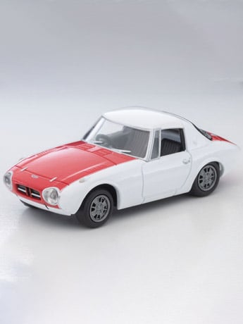Tomica Limited Vintage TLV-215a 1965 Toyota Sports 800 (White/Red)