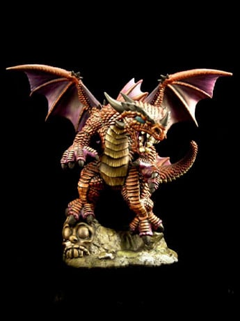 Pathfinder Reaper Bones Black Red Dragon (Chibi) Miniature Gallery Image 2