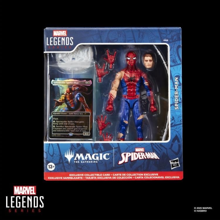 Marvel Legends Spider-Man Action Figure with Exclusive Magic: The Gathering Card Gallery Image 12