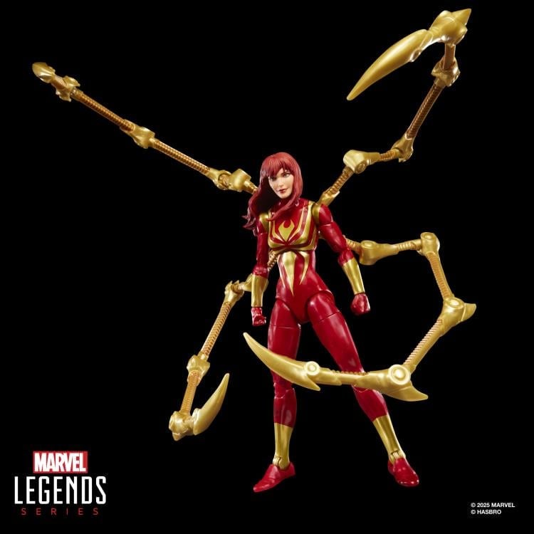 Marvel Legends Mary Jane Watson (Iron Spider) Action Figure with Exclusive Magic: The Gathering Card Gallery Image 6