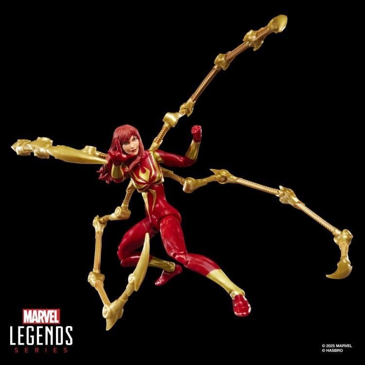 Marvel Legends Mary Jane Watson (Iron Spider) Action Figure with Exclusive Magic: The Gathering Card Gallery Image 7