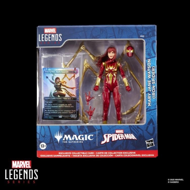 Marvel Legends Mary Jane Watson (Iron Spider) Action Figure with Exclusive Magic: The Gathering Card Gallery Image 11