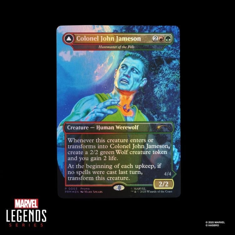 Marvel Legends Man-Wolf Action Figure with Exclusive Magic: The Gathering Card Gallery Image 9
