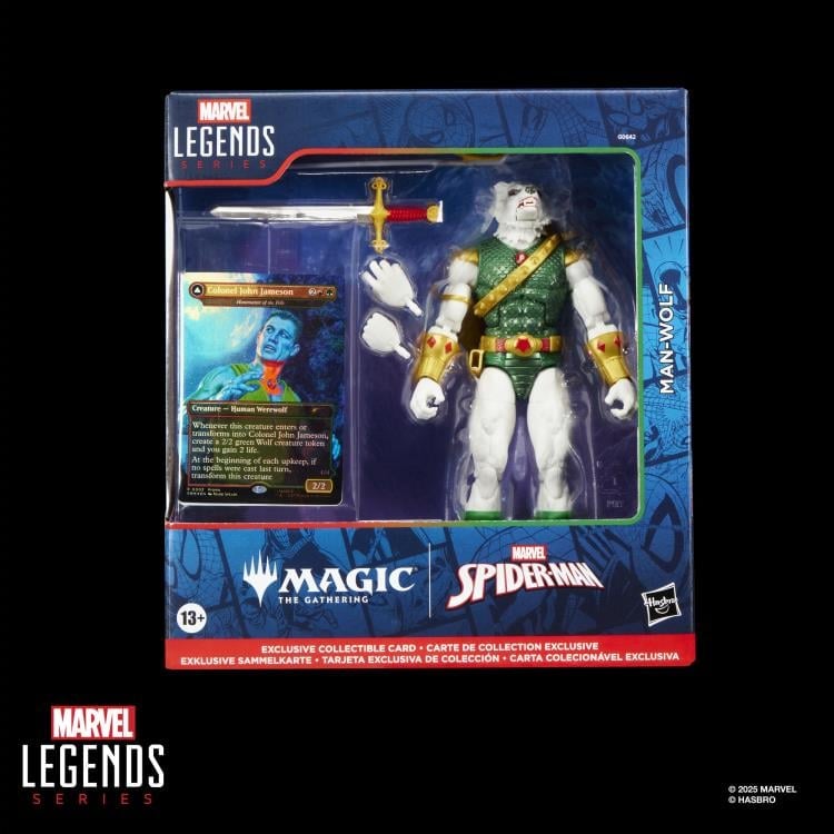 Marvel Legends Man-Wolf Action Figure with Exclusive Magic: The Gathering Card Gallery Image 12