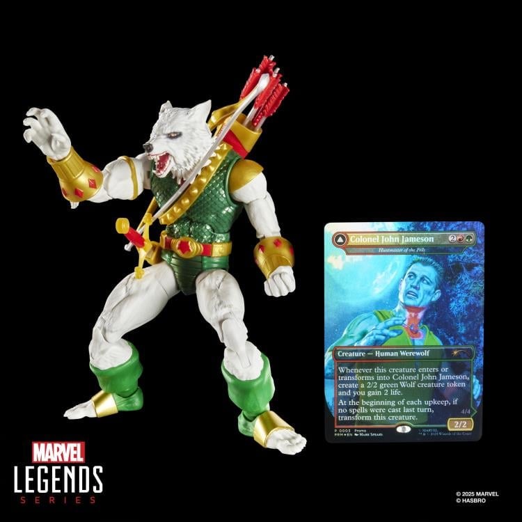 Marvel Legends Man-Wolf Action Figure with Exclusive Magic: The Gathering Card Gallery Image 10