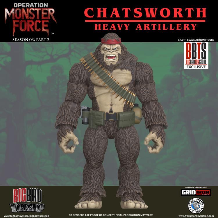Operation: Monster Force Season 03 (Part 2) Chatsworth 1/12 Scale BBTS Exclusive Action Figure Gallery Image 16