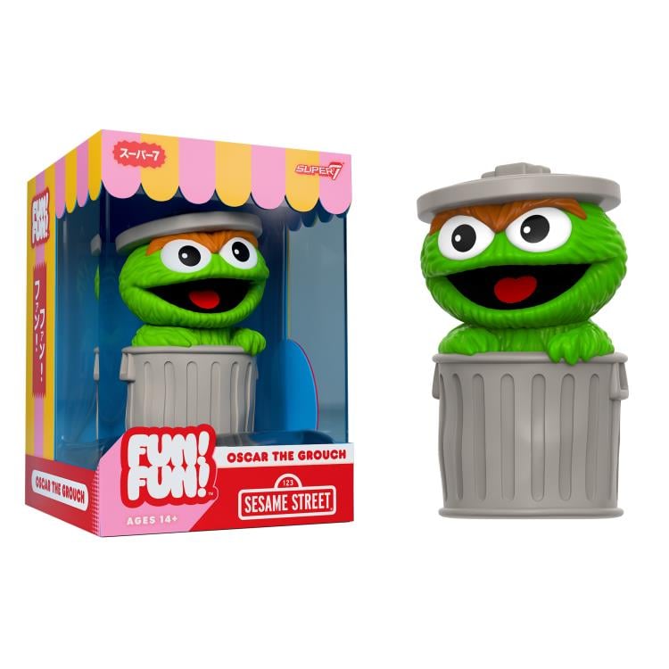 Sesame Street FUN! FUN! Oscar the Grouch Figure