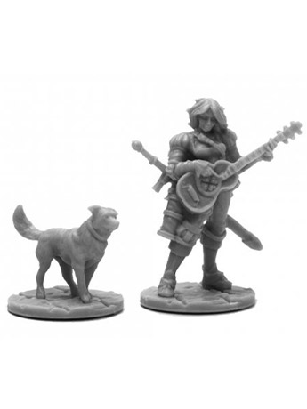 Reaper Bones Black Isobael the Bard and Rufus Miniatures Gallery Image 2