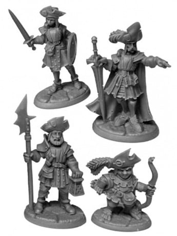 Reaper Bones Black Barrowgate Town Watch Miniatures Set Gallery Image 2