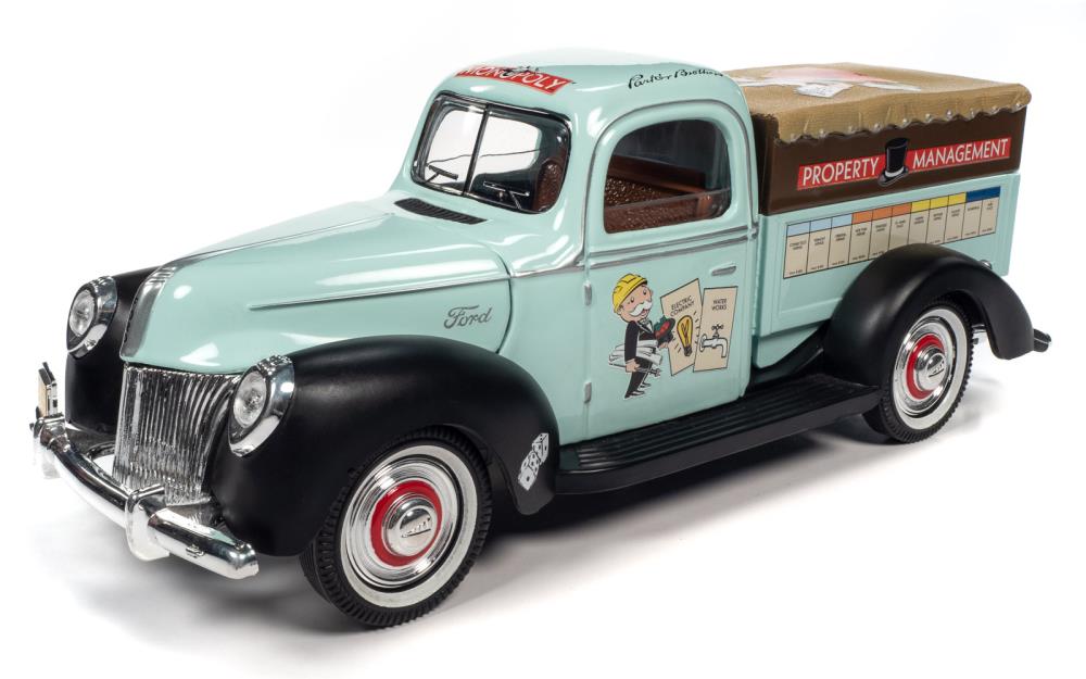 Monopoly 1940 Ford Property Management Truck 1/18 Scale Model Gallery Image 6