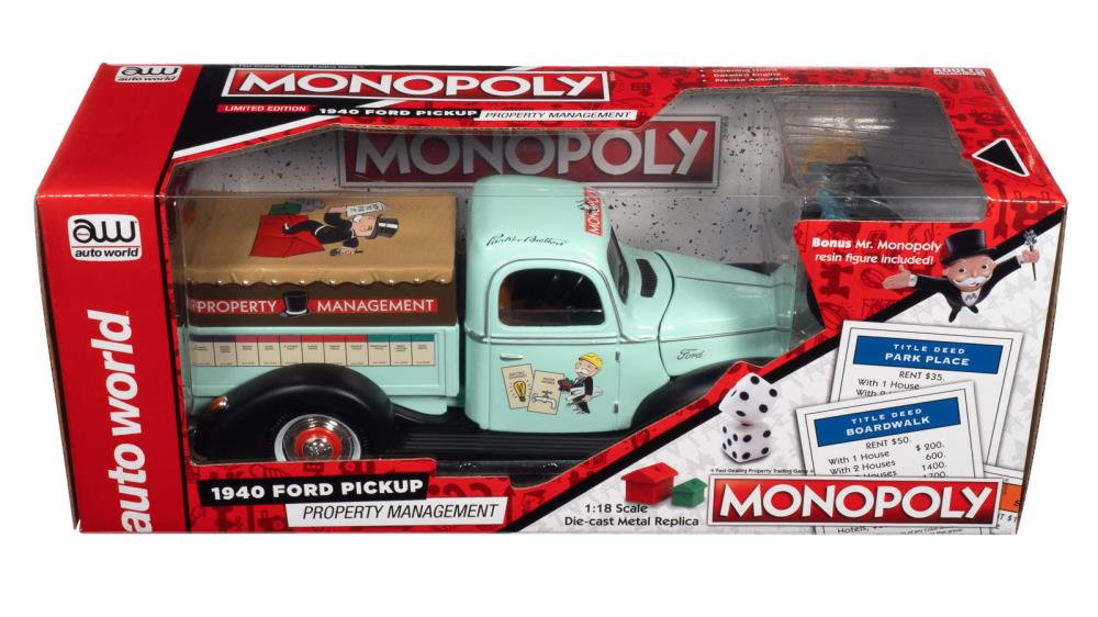 Monopoly 1940 Ford Property Management Truck 1/18 Scale Model Gallery Image 14