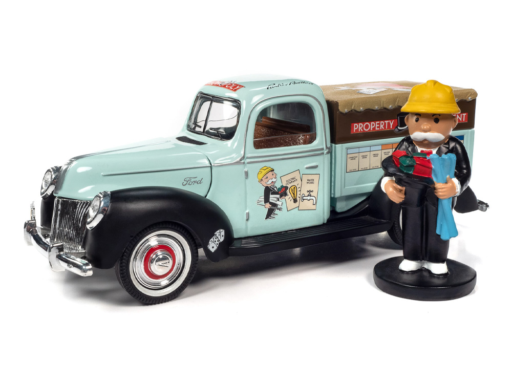 Monopoly 1940 Ford Property Management Truck 1/18 Scale Model Gallery Image 1