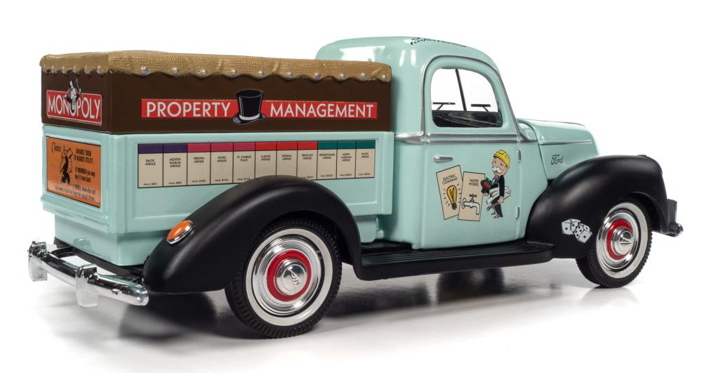 Monopoly 1940 Ford Property Management Truck 1/18 Scale Model Gallery Image 8