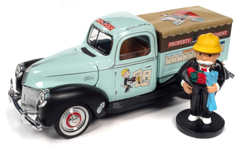 Monopoly 1940 Ford Property Management Truck 1/18 Scale Model Gallery Image 4