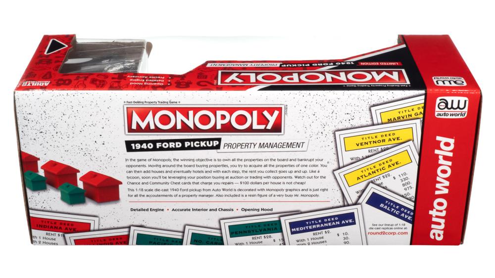 Monopoly 1940 Ford Property Management Truck 1/18 Scale Model Gallery Image 15