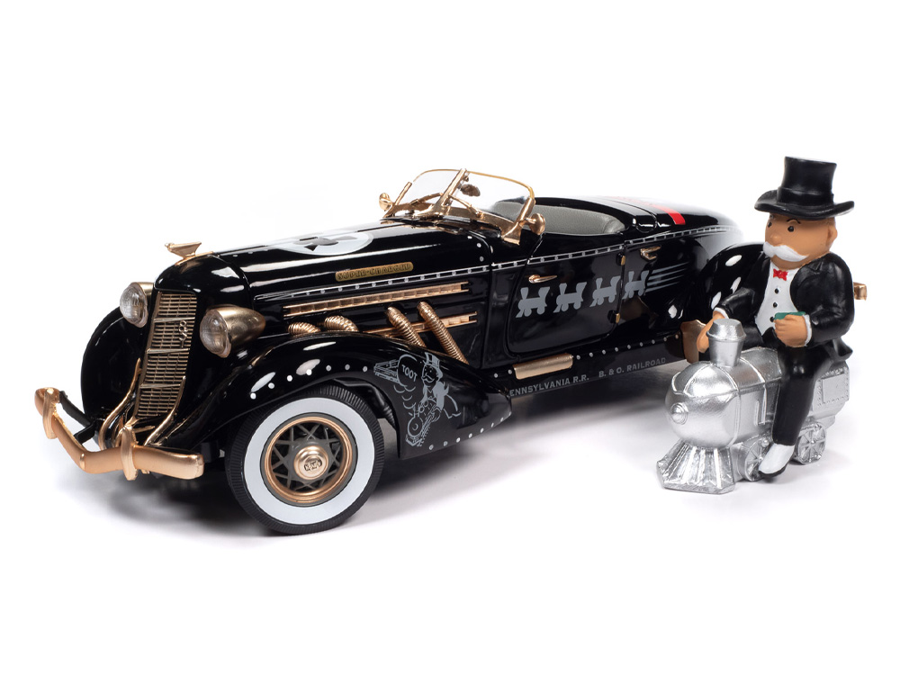 Monopoly 1935 Auburn 851 Speedster 1/18 Scale Die-Cast Model Gallery Image 1