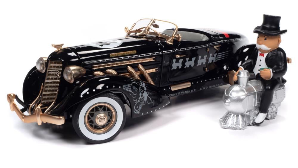 Monopoly 1935 Auburn 851 Speedster 1/18 Scale Die-Cast Model Gallery Image 12