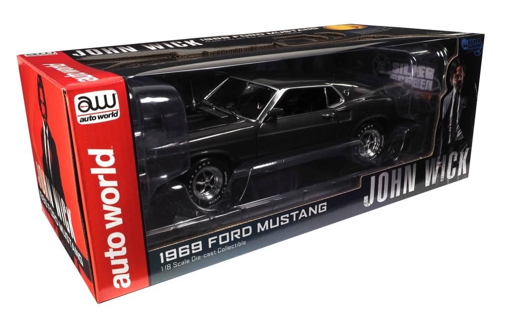 John Wick 1969 Ford Mustang 1/18 Scale Die-cast Model Gallery Image 10