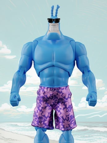 The Tick Longbox Heroes Prestige The Tick (Vacation Ver.) 1/12